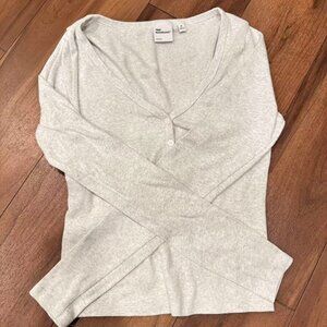Aritzia HomeStretch™ Rib Henley Longsleeve